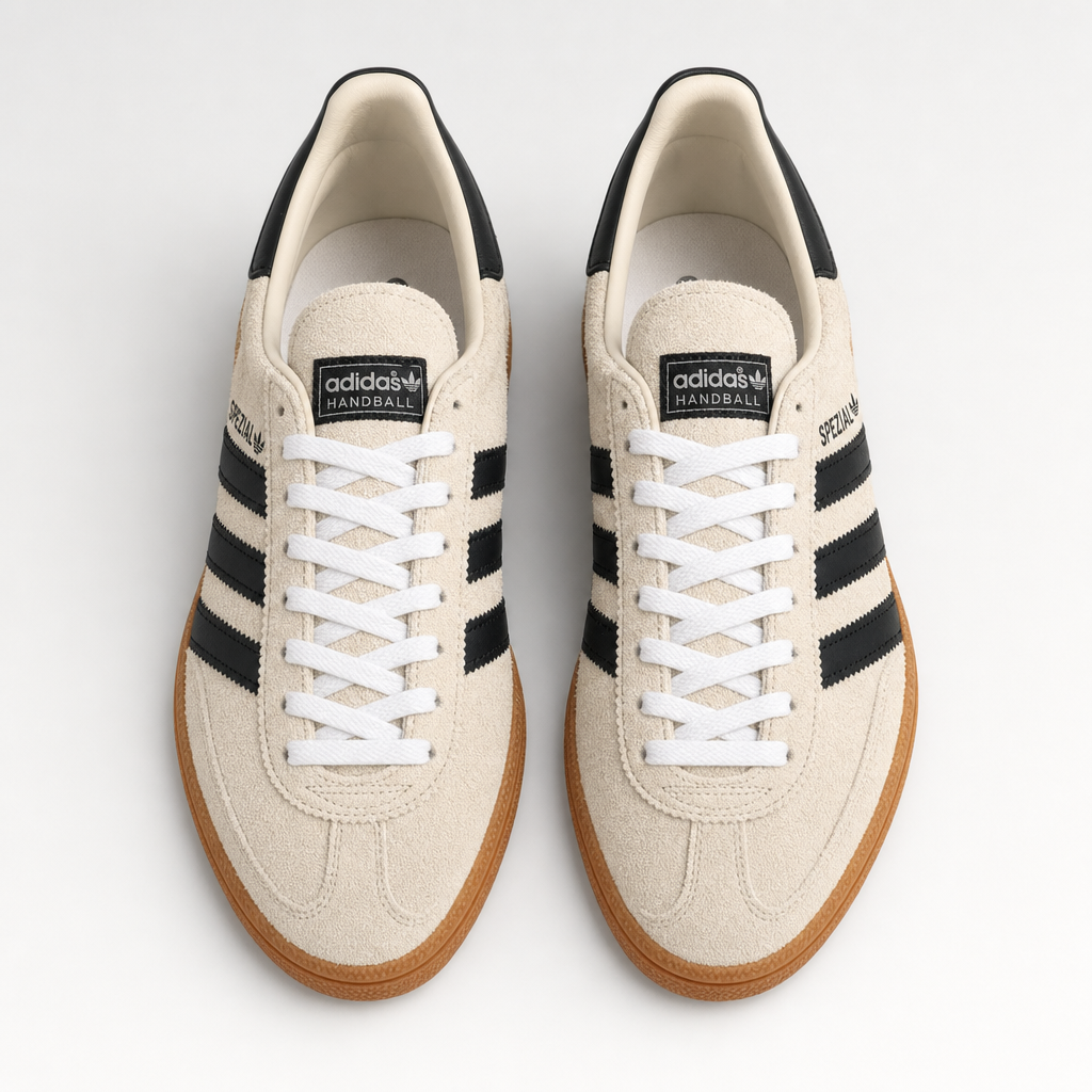 Adidas Handball Spezial - Cream / Core Black – пар одозгора