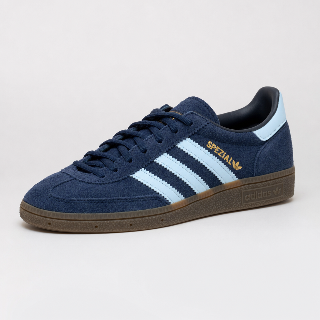 Adidas Handball Spezial - Navy / Light Blue – преден кос приказ