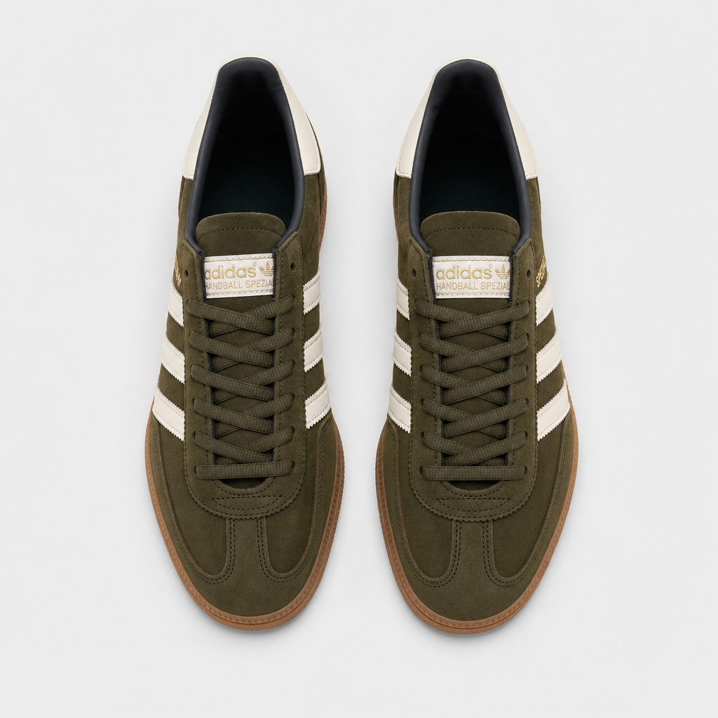 Adidas Handball Spezial - Olive / White – пар одозгора