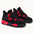 Air Jordan 4 Kids - Black / Red — студиски пар