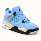 Air Jordan 4 Kids - University Blue — преден кос поглед