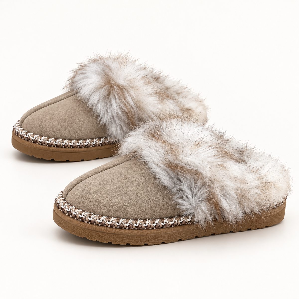 Cozy Fur - Taupe — студиски пар
