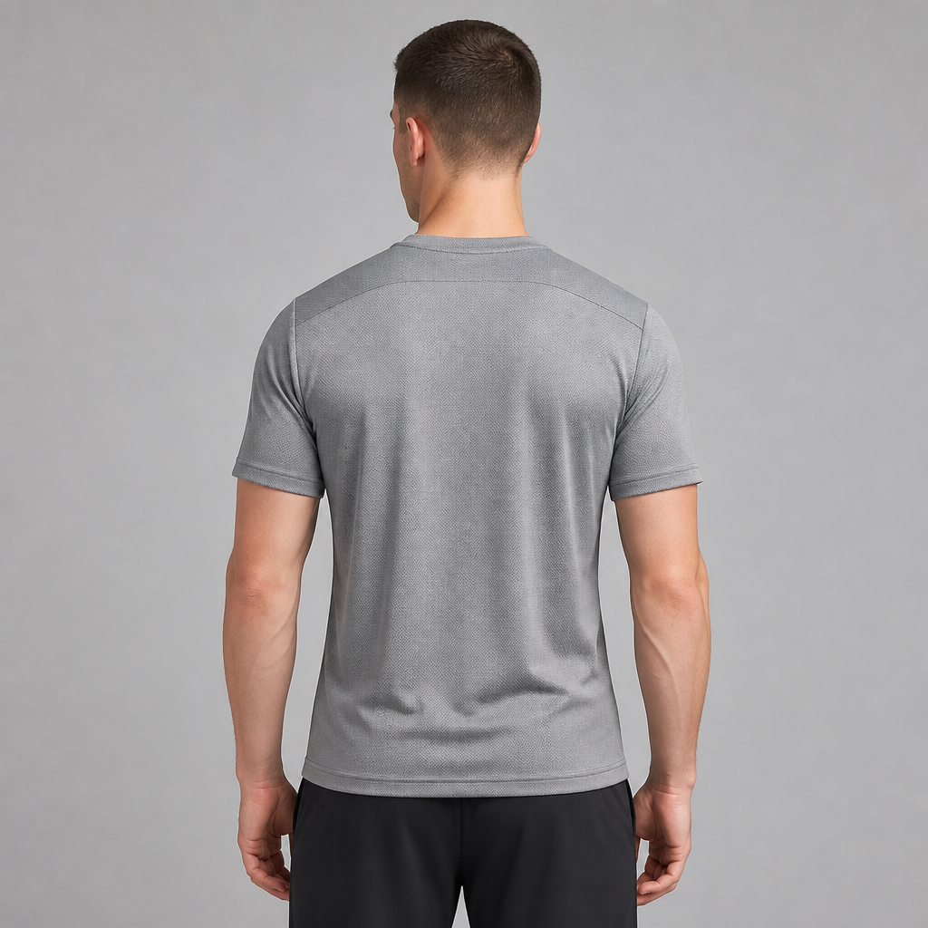 Nike Dri-FIT Miler Smoke Grey - задна страна на модел