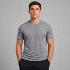 Nike Dri-FIT Miler Smoke Grey - предна страна на модел