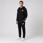 Adidas машки комплет тренерка црна - три четвртини