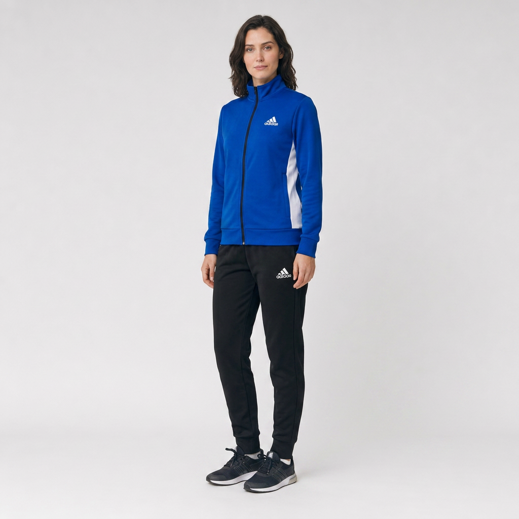 Adidas женски комплет тренерка сина - три четвртини