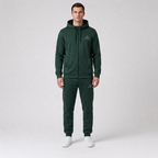 Adidas машки комплет тренерка темно зелена - напред