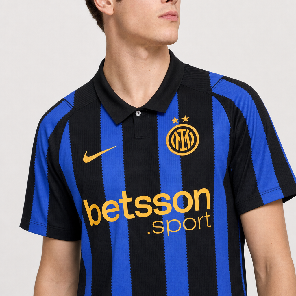 Интер - Домашен дрес 26/27 – модел, детаљ од градите