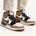Jordan Legacy 312 High - White / Tan — на нозе