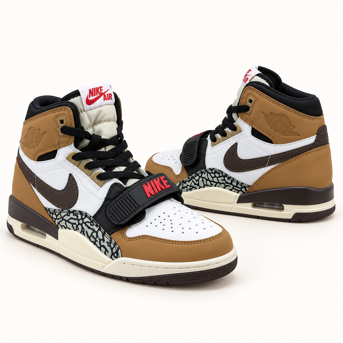 Jordan Legacy 312 High - White / Tan — пар во студио
