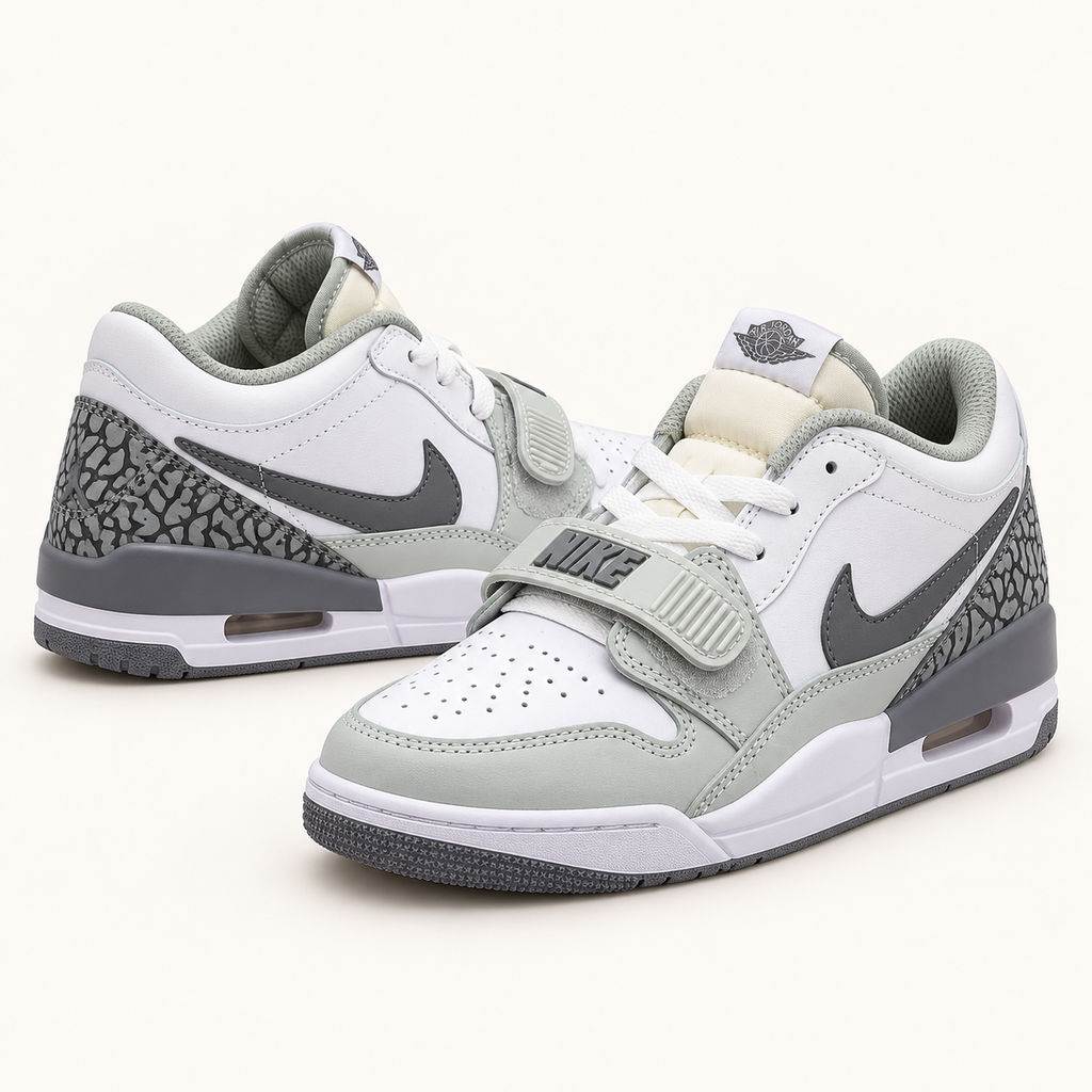 Jordan Legacy 312 Low - White / Light Grey — пар во студио