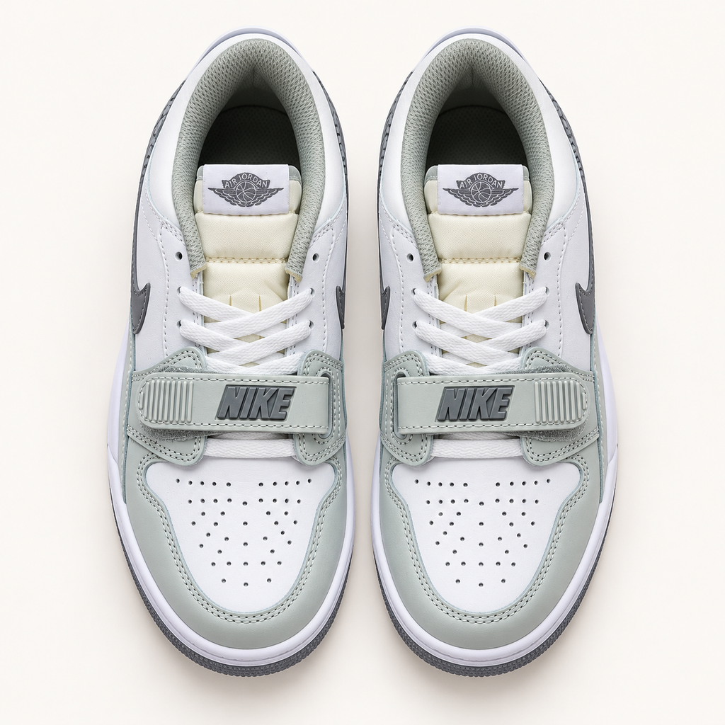 Jordan Legacy 312 Low - White / Light Grey — поглед одозгора