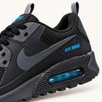 Nike Air Max 90 Drift - Black / Blue — детал на петицата