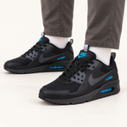 Nike Air Max 90 Drift - Black / Blue — на нозе