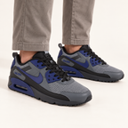 Nike Air Max 90 Drift - Grey / Indigo — на нозе