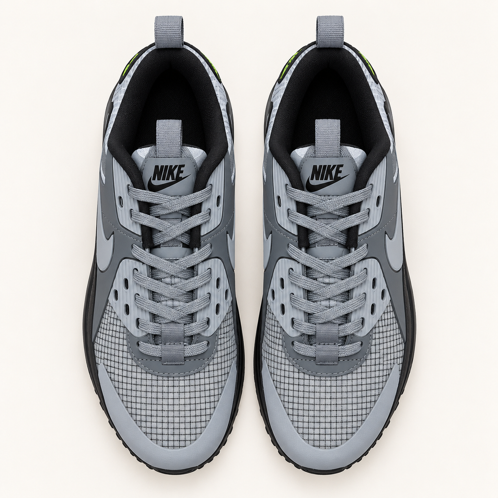 Nike Air Max 90 Drift - Grey / Volt — поглед одозгора