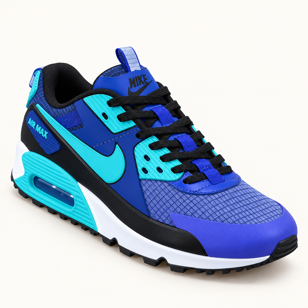 Nike Air Max 90 Drift - Royal / Turquoise — преден агол