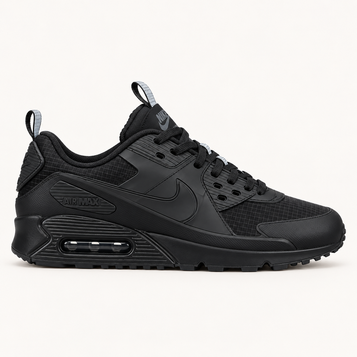Nike Air Max 90 Drift - Triple Black — страничен профил