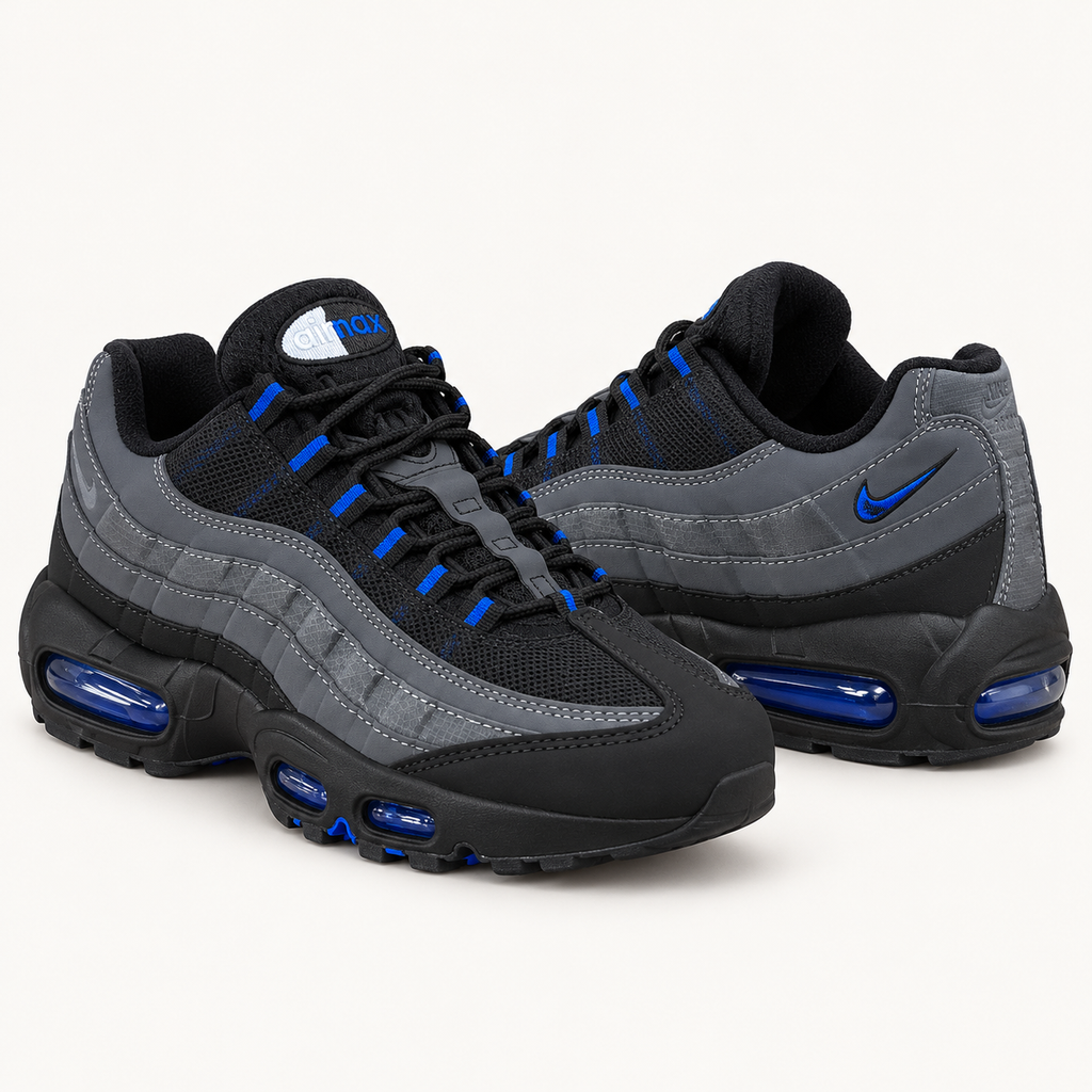 Nike Air Max 95 - Black / Grey / Blue — пар во студио