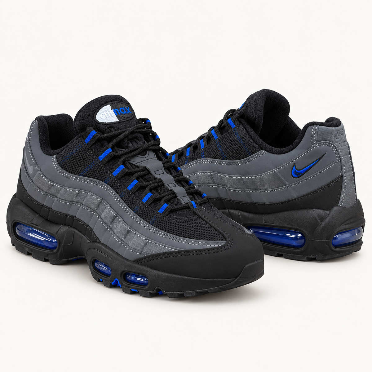 Nike Air Max 95 - Black / Grey / Blue — пар во студио