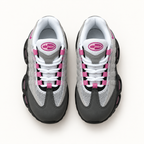 Nike Air Max 95 Kids - Grey / Pink — пар одозгора