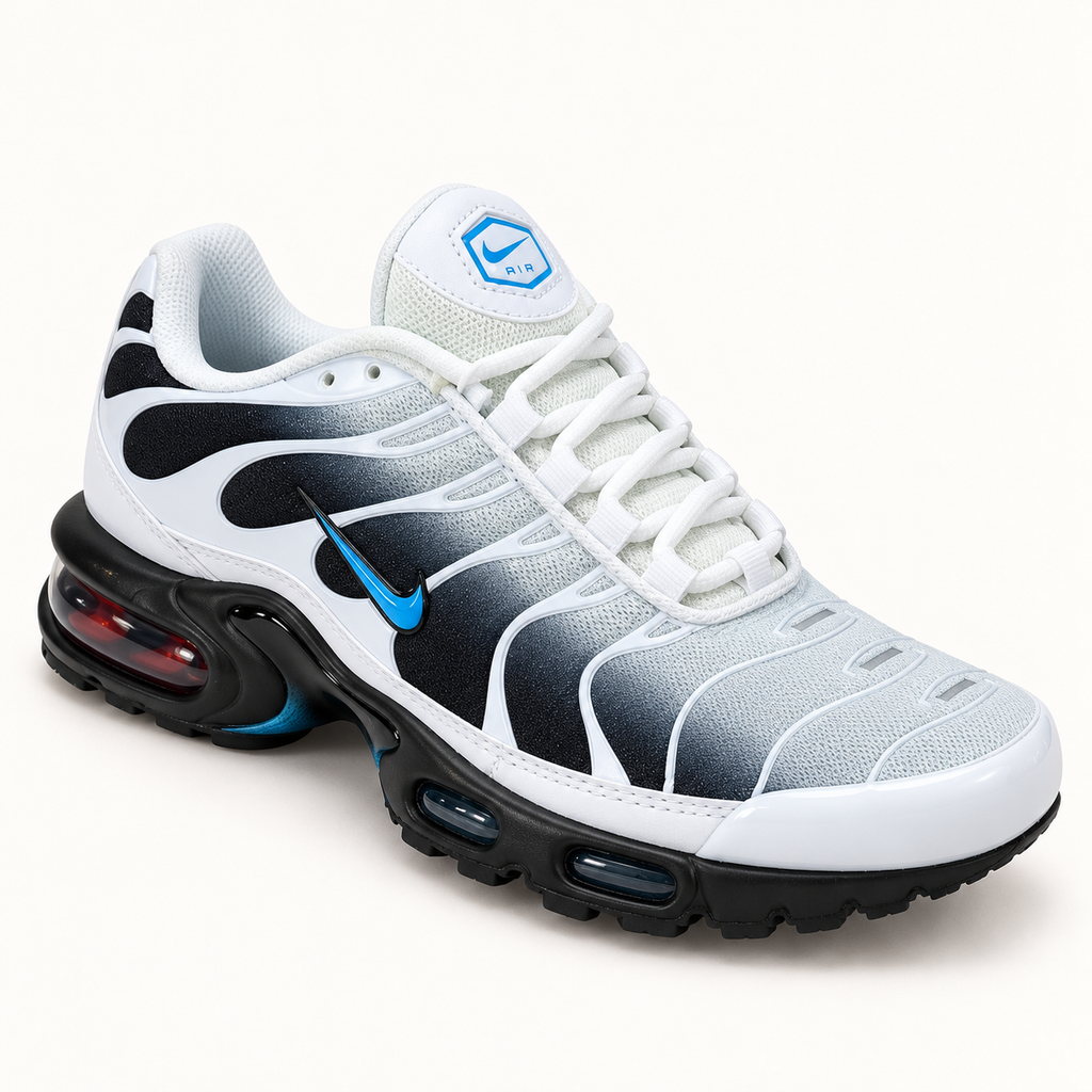 Nike Air Max Plus (TN) - White / Ice Blue — преден кос поглед