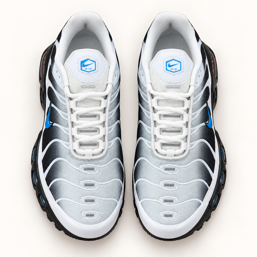 Nike Air Max Plus (TN) - White / Ice Blue — пар одозгора