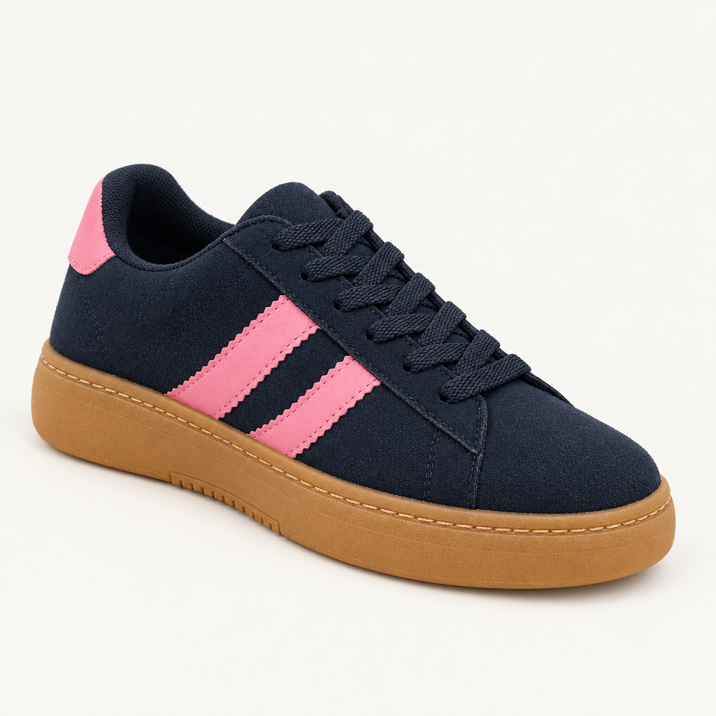 Retro Duo - Navy / Pink – преден кос приказ