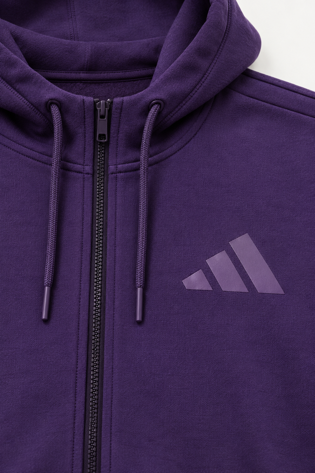 Adidas Logo Zip - Men Purple — детали на кројот и шевовите