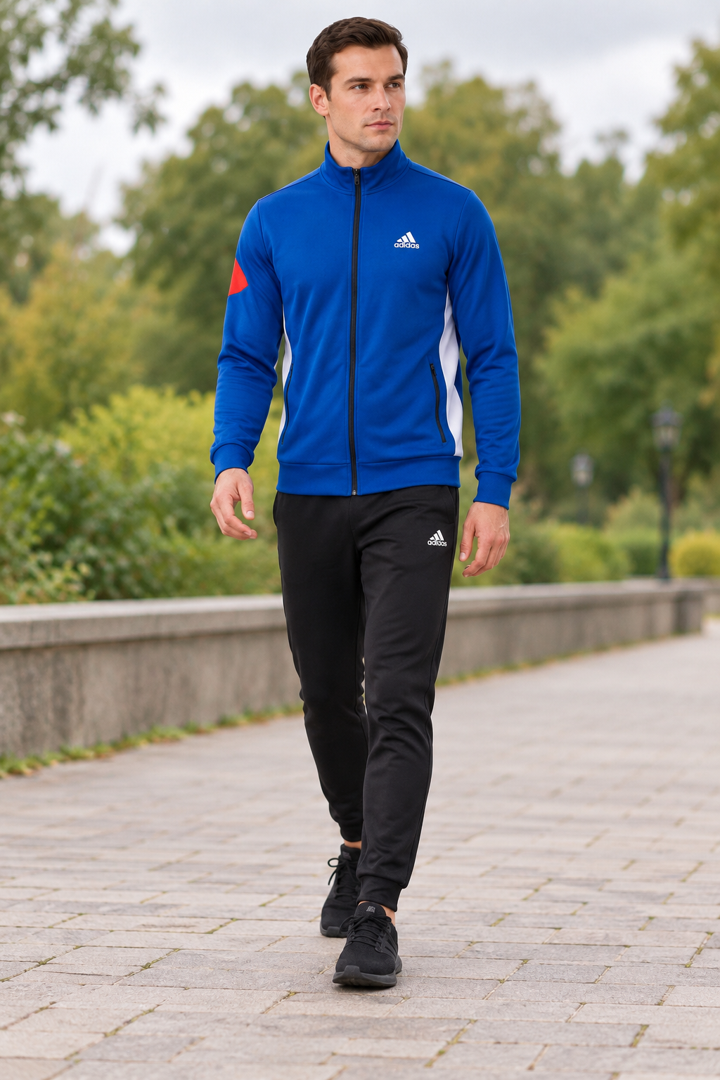 Adidas Panel Track - Men Royal Blue/Black — изглед на модел на прошетка