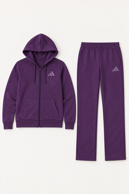 Adidas Logo Zip - Women Purple — студиски приказ на производот