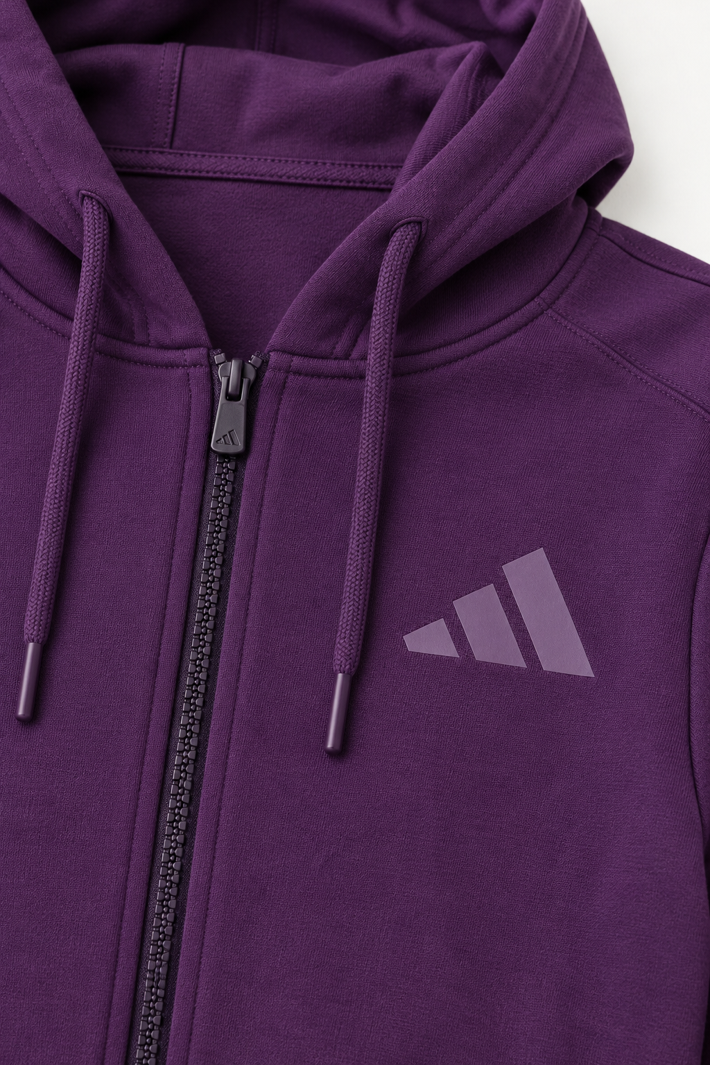 Adidas Logo Zip - Women Purple — детали на кројот и шевовите