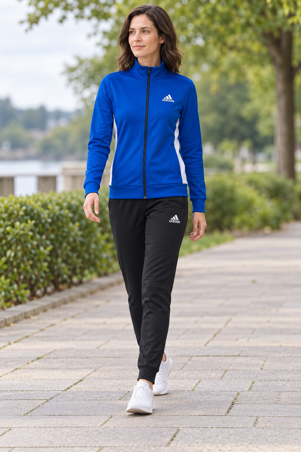 Adidas Panel Track - Women Royal Blue/Black — изглед на модел на прошетка