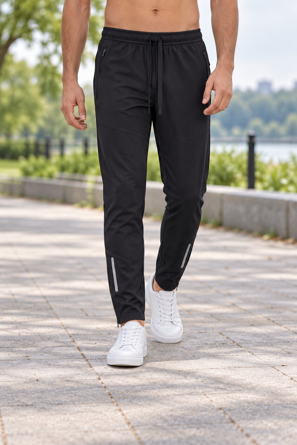 Nike Track Pants - Black — изглед на модел на прошетка