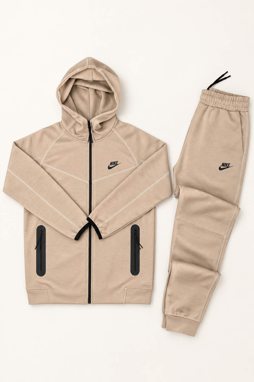 Nike Tech Fleece - Sand — студиски приказ на производот